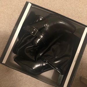 LIKE NEW leather boots still in the box